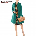 KAIGE NINA Women Sexy Autumn&Winter Print Dress Casual Knee-Length Fashion Dress Backless Slim Plus Size Vintage Vestido 2157