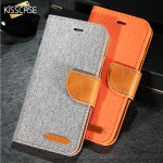 KISSCASE Stand Wallet Flip Cases For iPhone 6 6S 7 5 5S Fashion Hit Color Card Slot Leather Cover For iPhone 7 6s Plus With Logo