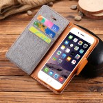 KISSCASE Stand Wallet Flip Cases For iPhone 6 6S 7 5 5S Fashion Hit Color Card Slot Leather Cover For iPhone 7 6s Plus With Logo