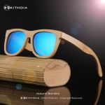 KITHDIA Bamboo Sunglasses Men Wooden Sunglasses polarized Brand Designer Mirror Original Wood Sun Glasses Oculos zonnebril