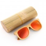 KITHDIA Bamboo Sunglasses Men Wooden Sunglasses polarized Brand Designer Mirror Original Wood Sun Glasses Oculos zonnebril