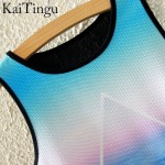 KaiTingu 2016 Brand New Fashion Women Sleeveless Sky Print Crop Top Cropped Tops Casual Top Fitness Women Vest Tank Tops