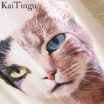 KaiTingu 2017 Brand New Fashion Spring Summer Harajuku O-Neck Short Sleeve T Shirt Women Tops Cat Printed T-shirt Free Shipping