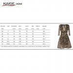 KaigeNina New Fashion Hot Sale Women leopard dress Casual Pleated   Dresses beach print sexy summer dresses 1807#