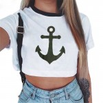 Killin it Women'S Sexy Letters Prints T Shirt 2017 Summer Casual Ladies Short Sleeve O Neck Crop Top Tees Cotton White T-Shirts