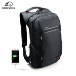 Kingsons Brand 15.6'' Men Laptop Backpack External USB Charge Antitheft  Computer Backpacks Male Waterproof Bags