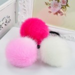 Korean Artificial Rabbit Fur Ball Elastic Hair Rope Rings Ties Bands Ponytail Holders Girls Hairband Headband Hair Accessories