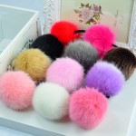 Korean Artificial Rabbit Fur Ball Elastic Hair Rope Rings Ties Bands Ponytail Holders Girls Hairband Headband Hair Accessories