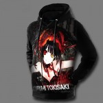 Kurumi Tokisaki Hoodies Anime DATE A LIVE 3D Print 2017 New Fleece Hooded Pullovers Male Hoody Anime Hoodies Free Shipping