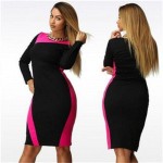 L - 6XL Plus Size Bandage Dress Slim Show ThinThe New Summer/Autumn Elegant Casual Female Dresses Extra Large Hot Sale