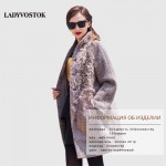 LADYVOSTOK Autumn winter   long Collar Woman coat Cashmere coat wool Real hair Fashion splicing  Snap fastener clothes SF154(02)