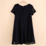 LASPERAL Lace Summer Dresses Women Sexy Short Sleeves Women Dress Casual Round Neck Party Club Wear 2018 Fashion Female Dresses 