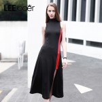 LEEJOOER 2017 New Summer Dress Women Fashion Elegant Party Black Dress European Style Sexy Club Streetwear Women Dresses