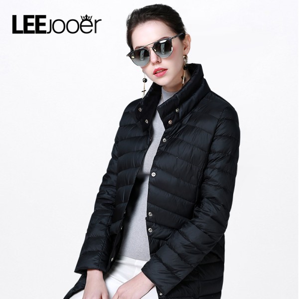 LEEJOOER New Spring Collection 2017 Spring Jacket Women Winter Coat Warm Outwear Thin Padded Cotton Jacket Coat Womens Clothing