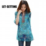 LET-SETTING Size:M,L,XL,XXL,3XL,4XL Summer suit V-neck Floral women's chiffon print fashion dress plus size dress