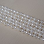 LNRRABC Hot Sale 5A+ Quality Handmade White Spacer Round Acrylic Pearl Loose Beads DIY Bracelet Necklace Jewelry Making