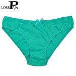 LOBBPAJA Brand Lot 5 pcs Woman Underwear Women's Cotton Briefs Solid Cute Bow Low-Rise Sexy Ladies Girls Panties Lingerie M L XL