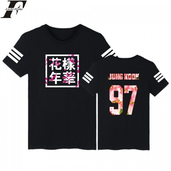 LUCKYFRIDAYF 3 color Kpop BTS Bangtan Boys JUNG KOOK JHOPE JIN  bts t-shirt Women tshirt tee shirt k-pop bts clothing