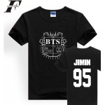 LUCKYFRIDAYF Kpop BTS Bangtan Boys JUNG KOOK JHOPE JIN JIMIN V t shirts Women short sleeve cotton  t-shirt loose tops and tees