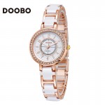 Ladies Fashion Quartz Watch Women Rhinestone Leather Casual Dress Women's Watch Rose Gold Crystal reloje mujer 2017 montre femme