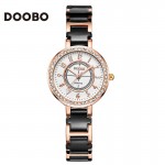 Ladies Fashion Quartz Watch Women Rhinestone Leather Casual Dress Women's Watch Rose Gold Crystal reloje mujer 2017 montre femme