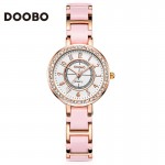 Ladies Fashion Quartz Watch Women Rhinestone Leather Casual Dress Women's Watch Rose Gold Crystal reloje mujer 2017 montre femme