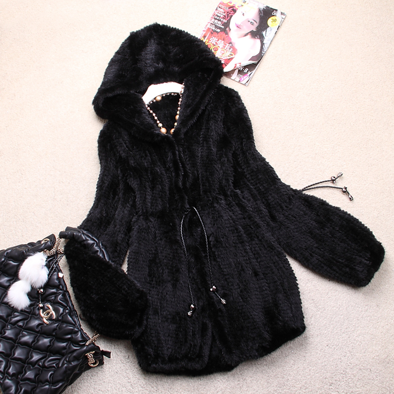 knitted mink coat