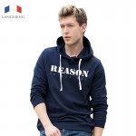 Langmeng 100% cotton new 2016 autumn Winter fashion men hoodies casual male pullover mens crewneck sweatshirt lovers' hoodies