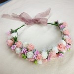 Lanxxy New Women Wedding Bridal Hair Bands Flowers Hair Accessories Floral Crown Girls Summer Headwear Fashion Headband