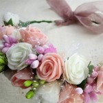 Lanxxy New Women Wedding Bridal Hair Bands Flowers Hair Accessories Floral Crown Girls Summer Headwear Fashion Headband