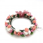 Lanxxy New Women Wedding Bridal Hair Bands Flowers Hair Accessories Floral Crown Girls Summer Headwear Fashion Headband