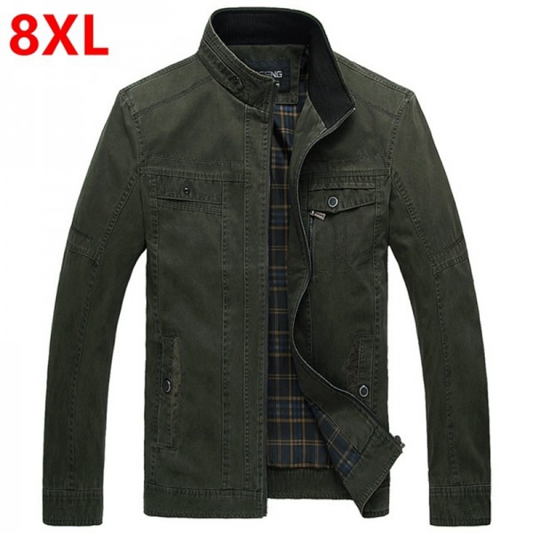 Large yards male jacket fat middle-aged men fall fat fat JACKET MENS XL In spring autumn fertilizer large code mens jacket