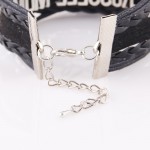 Little MingLou Infinity love mom grandma bracelet heart feet charm Bracelet for women Leather bracelets & bangles Drop Shipping