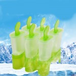 Lolly Mould Tray Pan Kitchen Randomly color 6 Cell Frozen Ice Cube Molds Popsicle Maker  DIY Ice Cream Tools Cooking tools