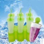 Lolly Mould Tray Pan Kitchen Randomly color 6 Cell Frozen Ice Cube Molds Popsicle Maker  DIY Ice Cream Tools Cooking tools