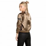 Long Sleeve Bomber Jacket Women Harajuku Pilot Jacket Coat Autumn Winter 2016 Casual Basic Baseball Jackets Outerwear