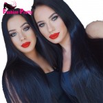 Long Straight Lace Front Human Hair Wigs 100% Virgin Brazilian Human Hair Glueless Full Lace Wig With Baby Hair For Black Women