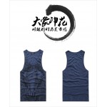 Loose Men Tank Top Casual Fitness Singlets Brand Mens T-Shirt Sleeveless Gasp Hip Hop Vest Elephant Print Cotton Big Size