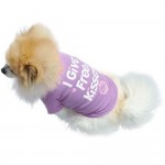 Love Home 2017 Pet Dog Clothes Cotton Letter Shirt Small Dog Coat Clothes for Pet Products Dog Clothes Summer Free Shipping