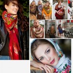 Luxury Brand for Woman Print Scarf Russian Ethnic Style Cotton Flower Pattern Tassel Winter Warm Square Blanket Scarf Shawl 