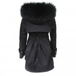 MAOMAOKONG 2016 Plus size Winter Coats Women Jackets Real Large Raccoon Fur Collar Thick Ladies Down & Parkas army green