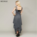 MCCKLE Women Dress 2017 Summer Elegant O-Neck patchwork Long Lace Maxi Dress sexy female ankle length clothing dress No Lined