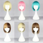 MCOSER 30cm Japanese harajuku cosplay lolita wigs for women new sweet lolita wigs short ombre anime costume lolita wigs 7 COLOR