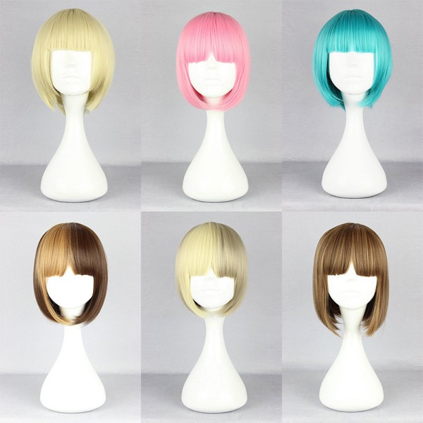 MCOSER 30cm Japanese harajuku cosplay lolita wigs for women new sweet lolita wigs short ombre anime costume lolita wigs 7 COLOR