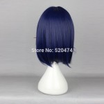 MCOSER High Quality 40cm Short Blue Mixed Red Anime KILL la KILL Ryuko Matoi Cosplay Wig