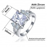 MDEAN White gold Color  vintage rings For Women AAA Zircon jewelry vintage ring wedding engagement women rings Size 6 7 8 MSR125