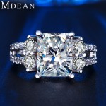 MDEAN White gold Color  vintage rings For Women AAA Zircon jewelry vintage ring wedding engagement women rings Size 6 7 8 MSR125