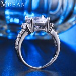 MDEAN White gold Color  vintage rings For Women AAA Zircon jewelry vintage ring wedding engagement women rings Size 6 7 8 MSR125