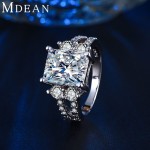 MDEAN White gold Color  vintage rings For Women AAA Zircon jewelry vintage ring wedding engagement women rings Size 6 7 8 MSR125