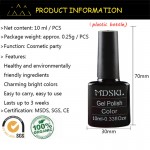 MDSKL 132 Solid Color Gel Nail Polish LED UV Gel Long-lasting Soak-off UV Gel Nail Varnish 10ML Nail Glue